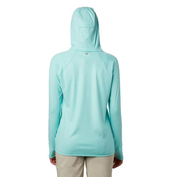 Columbia PFG Tidal Hoodies Blue Grey For Women's NZ23671 New Zealand